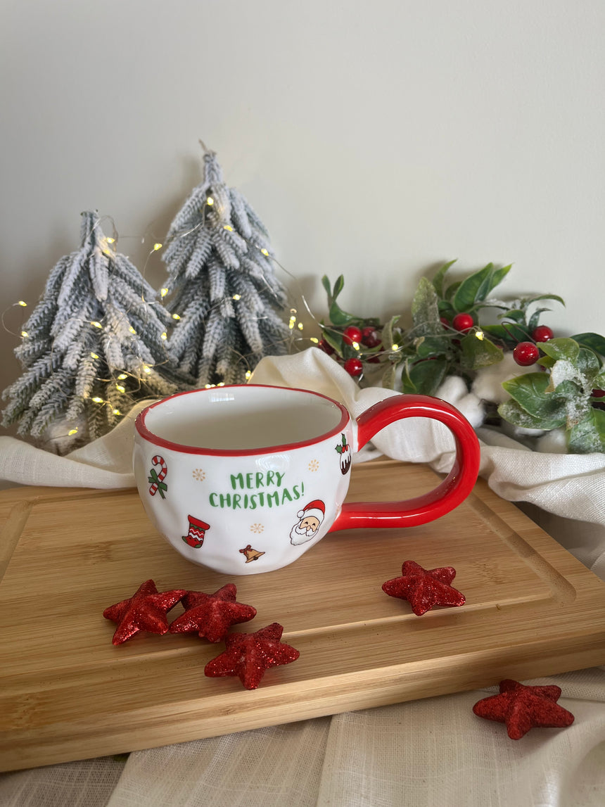 Christmas Big Mug with Wide Handle