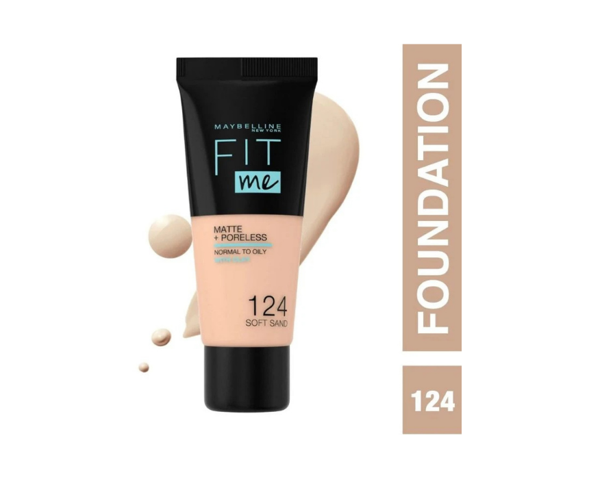 MNY FitMe Matte Foundation 124 Soft Sand
