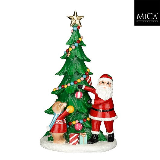 Decoration Santa Tree Green 20x15.5x34.5 cm