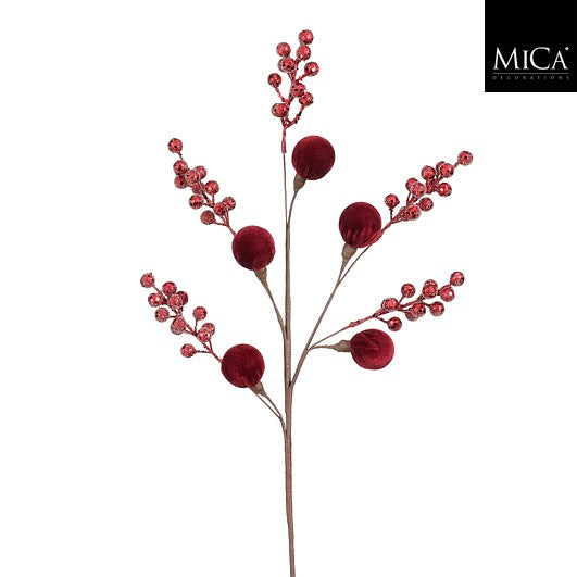 Berryspray Bordeaux Glitter 65 cm