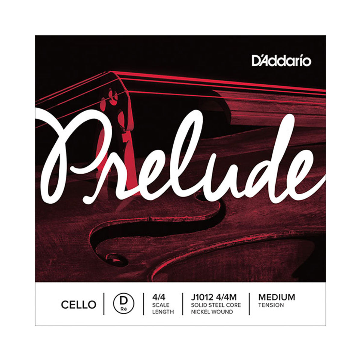 D’Addario 4/4M Prelude Single D Cello String