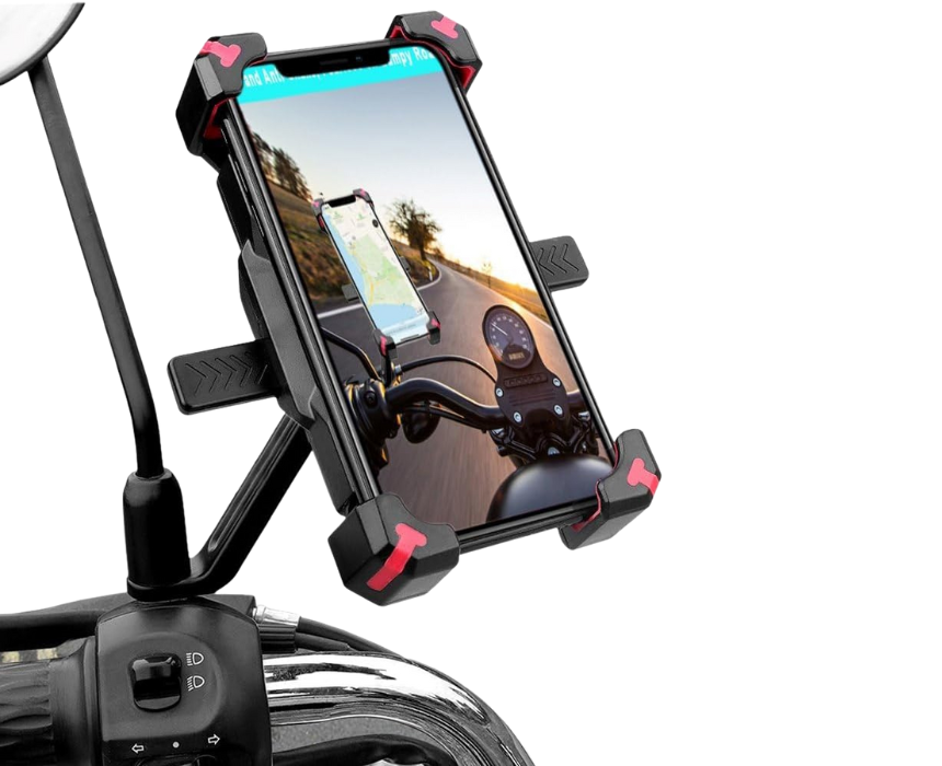 Motorcycle Phone Holder Silicone Clamps