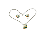 Cake Earrings and Necklace Set