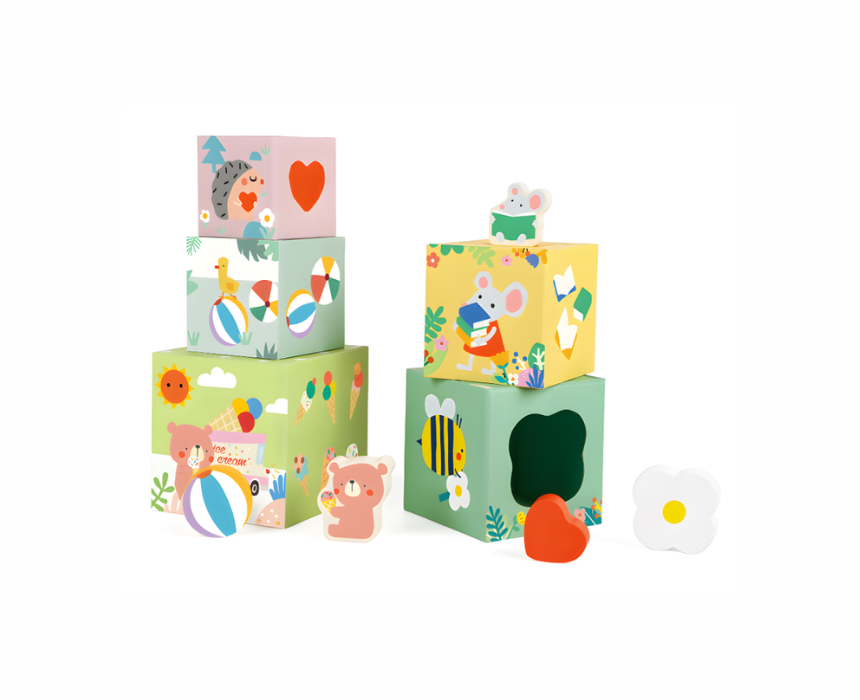 Classic World Forest Stacking Cubes