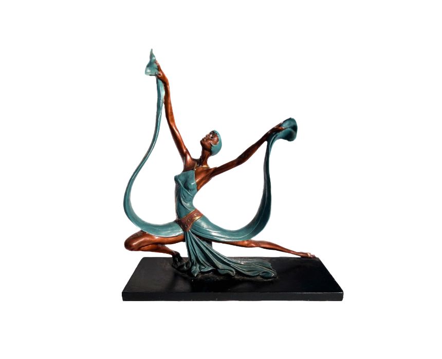 Ballerina Bronze Resin Sculpture