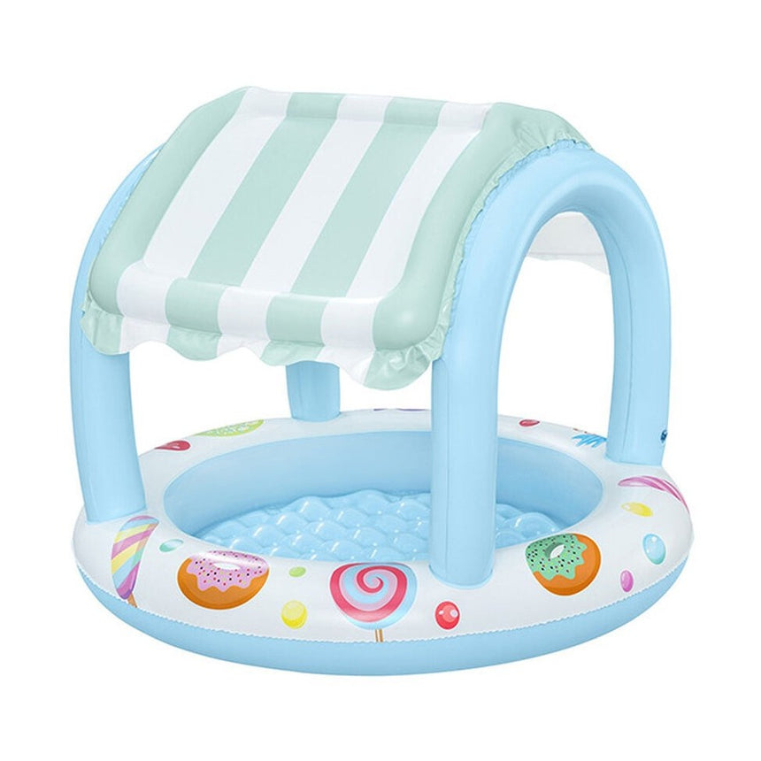 Bestway Sweet Shoppe Shaded Kiddie Inflatable Pool by Bestway