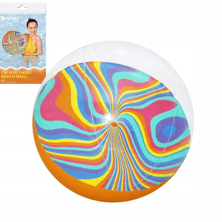 Bestway Inflatable Beach Ball Twist 46cm 31042 by Bestway