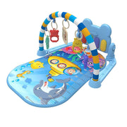 Babies Portable Activity Play mat - Blue Ocean Petrol, Grey & White