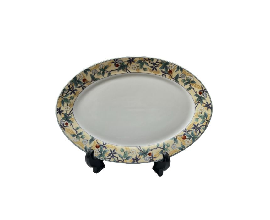 Patterned Serving Porcelain Plate