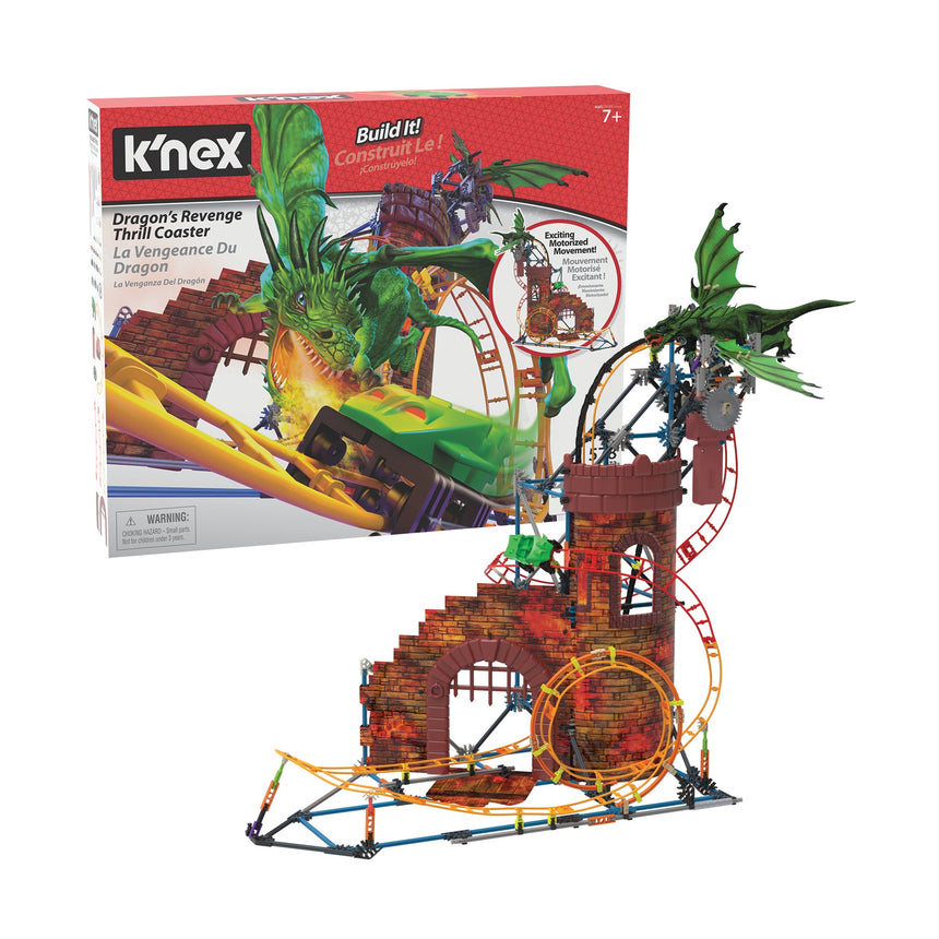K'NEX Dragon's Revenge Roller Coaster Set, 578 Parts by K'NEX