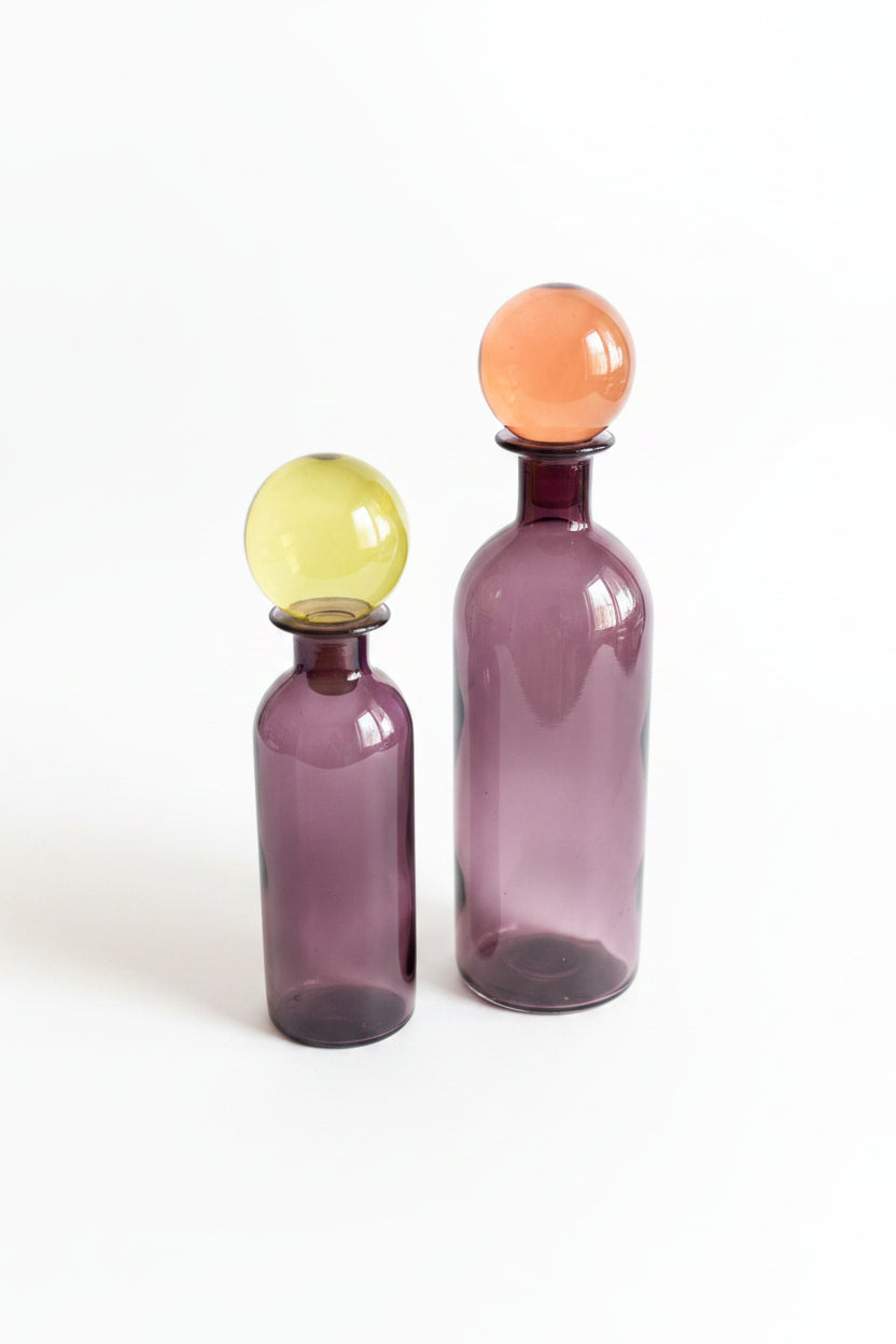 Multicolor Vase with colored cap
