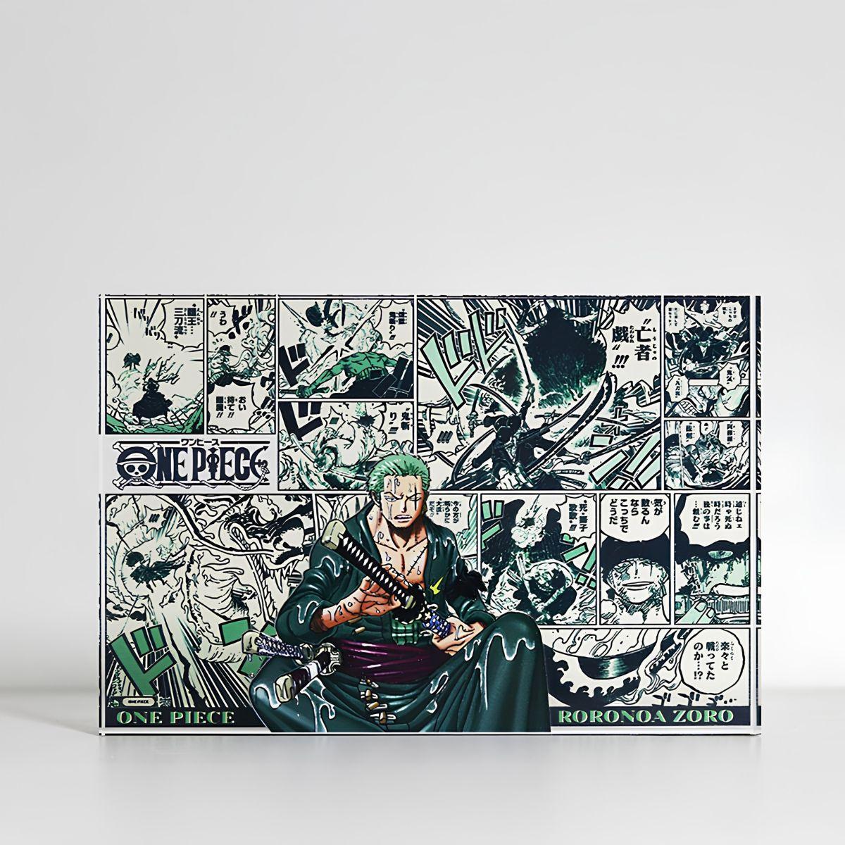 One Piece Zoro Acrylic Plaque Stand 15x10cm - Nakama Lebanon