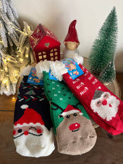 Christmas Kids Slippers Socks Size 27-35