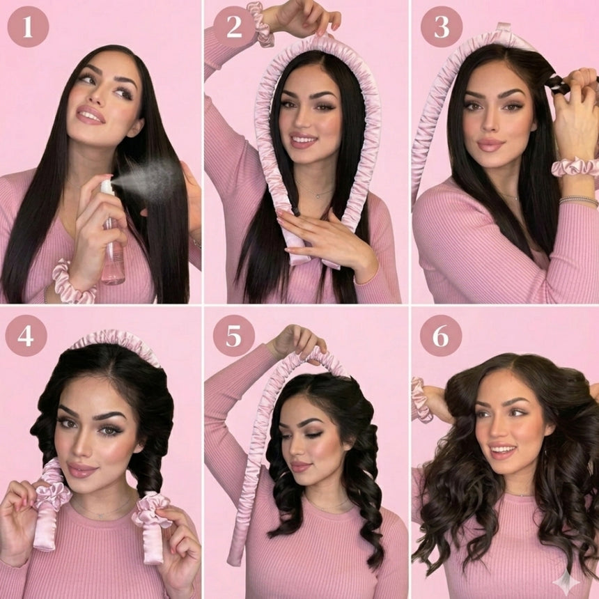 Confidella Luxury Heatless Curl Ribbon Set