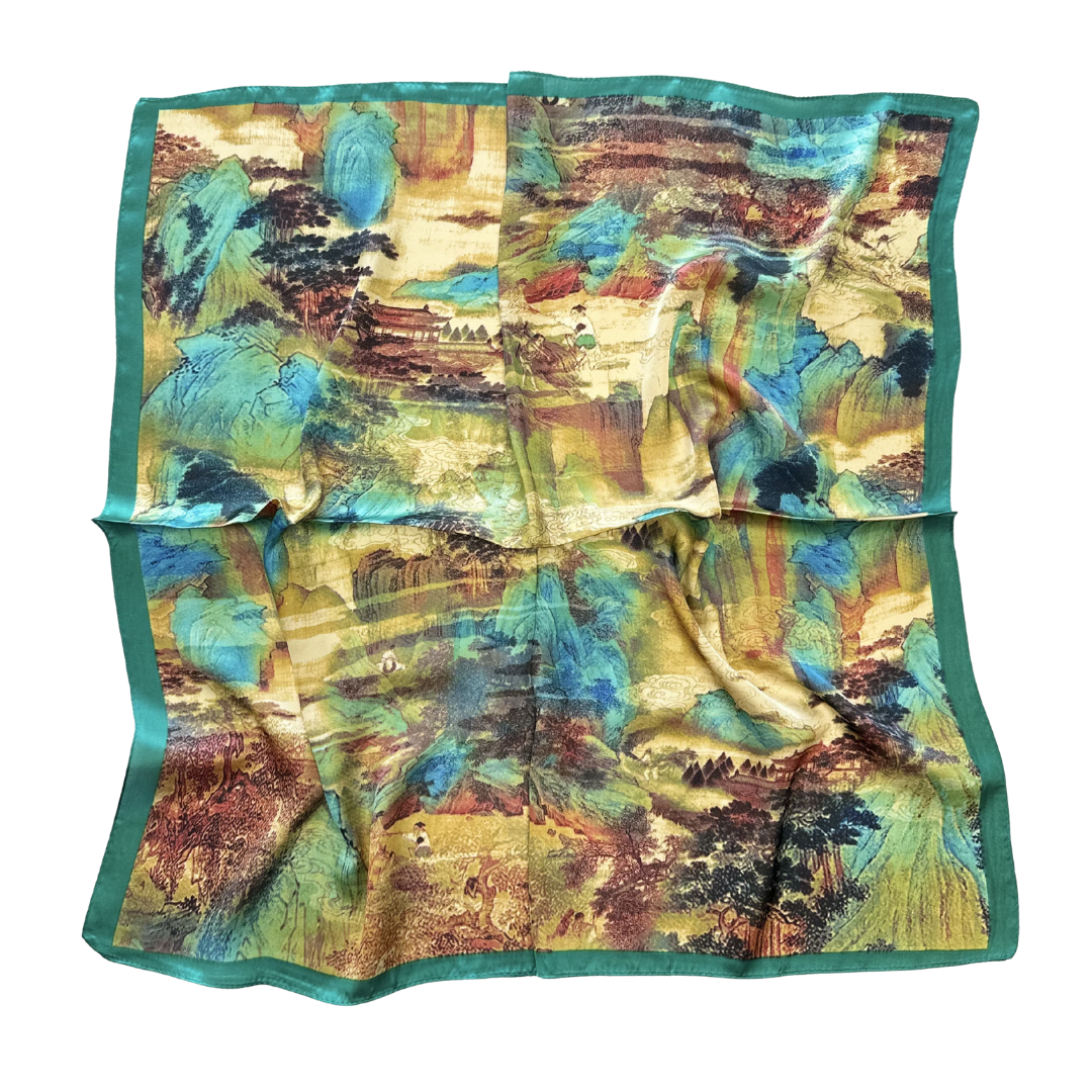 Les Roses d’Azur Scarf - Terres Nomades