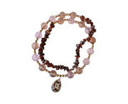 Brown Green Stone Necklace