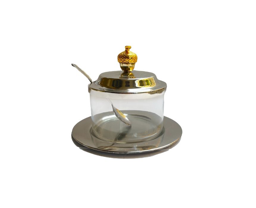 Gold-Plated Italian Jam Jar