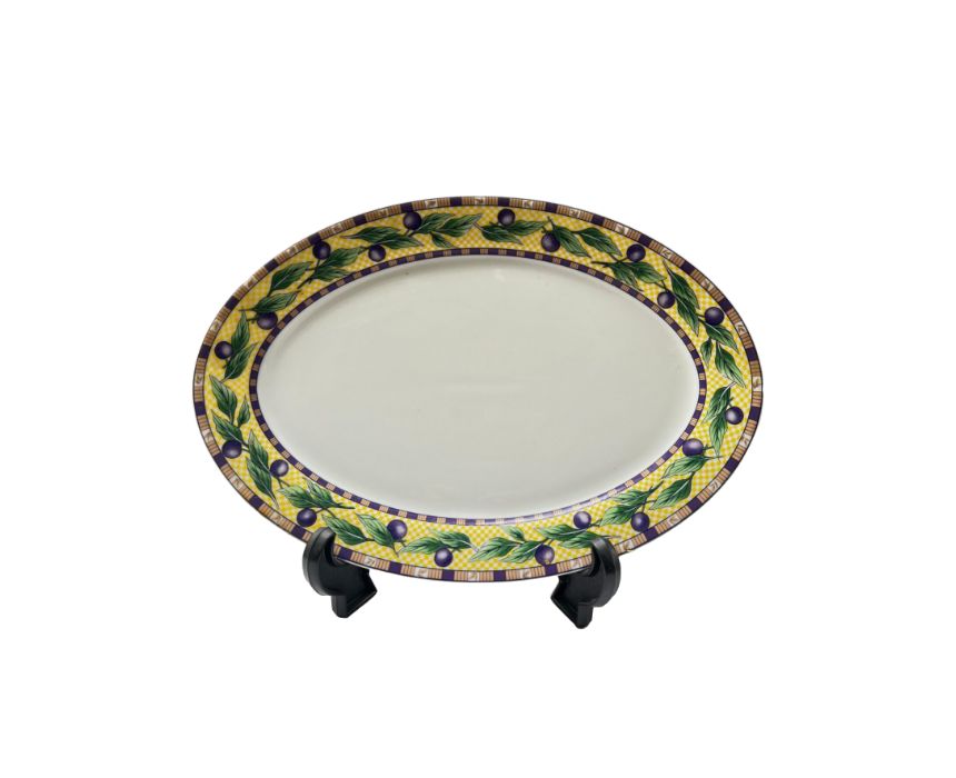 Patterned Serving Porcelain Plate