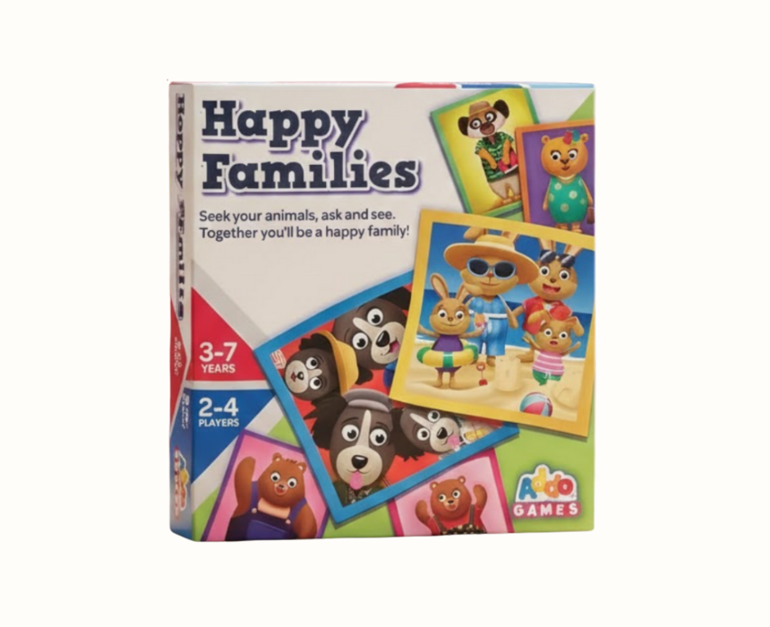 Addo Happy Families Animal Card Game 32 Cards