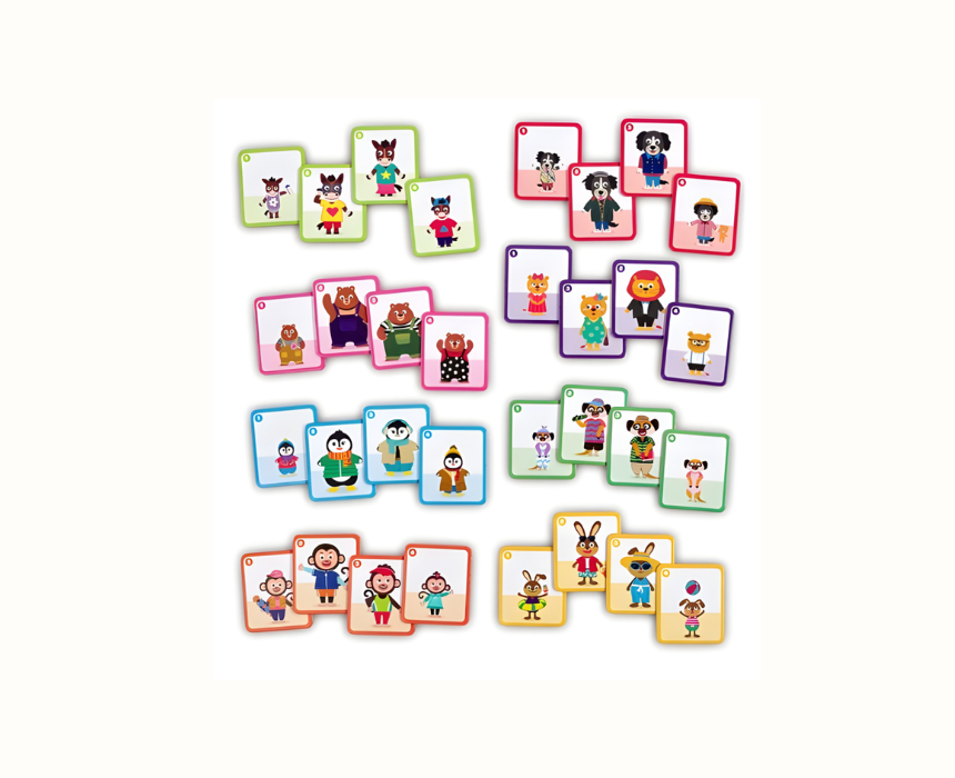 Addo Happy Families Animal Card Game 32 Cards