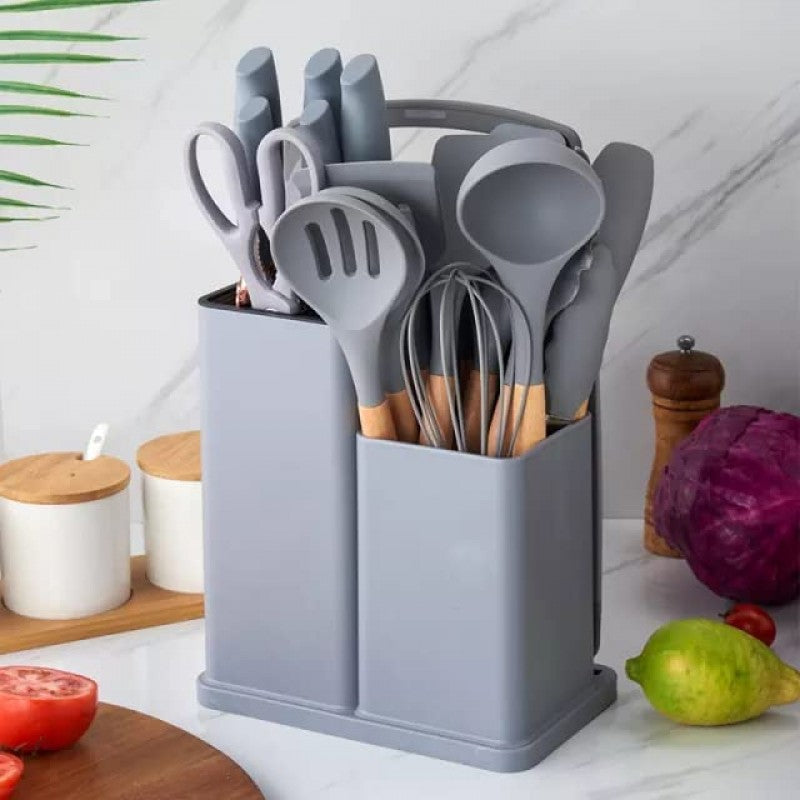 19 Pieces Kitchen Utensil And Knife Set