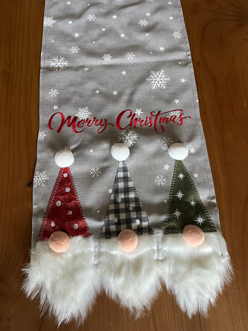 Christmas 3D Gnomes Table Runner 35x175cm