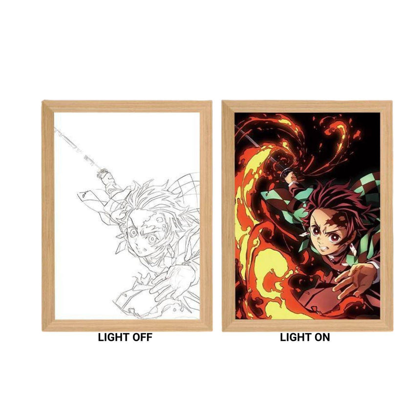 Demon Slayer Tanjiro Light Painting - Nakama Lebanon