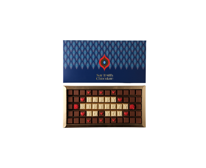"Happy Birthday To You" Royal Feathers Chocolate Box