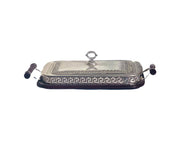 Rectangular Silver Tray with Cover