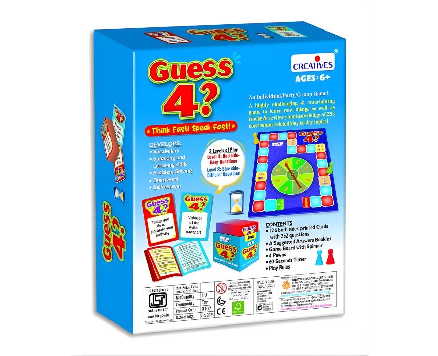 Guess 4 Vocabulary Game