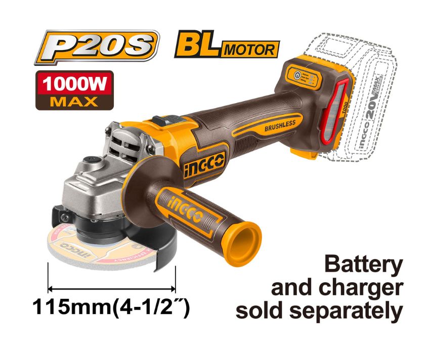 Ingco 20V Cordless Angle Grinder