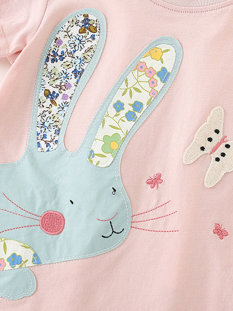 Girls’ Cotton Rabbit Summer Set / 7Y