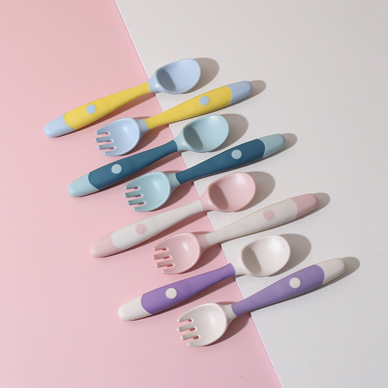 Flexible Training Spoon and Fork For Babies