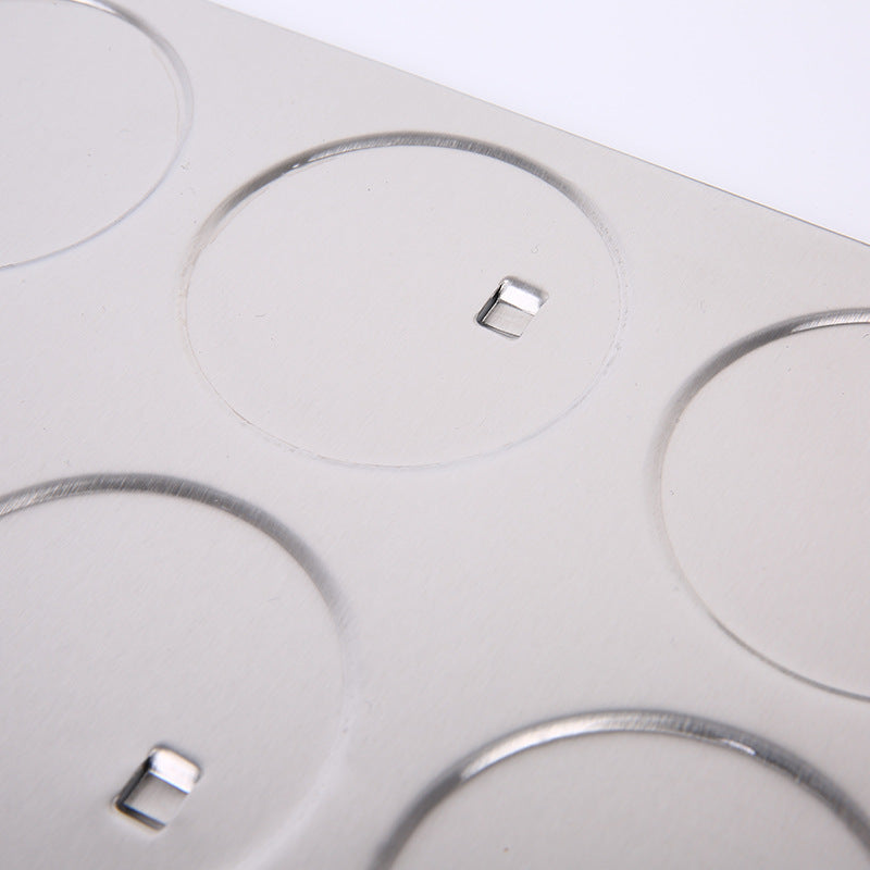 Set Of 6 Stainless Magnetic Spice Jars