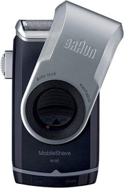 Braun M 90 Mobile Shaver Battery Operated, Silver-Black