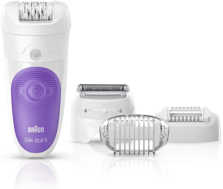Braun Silk-Epil Wet & Dry Epilator With 4 Extras