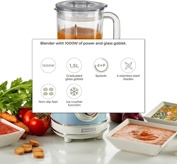 Ariete Vintage Blender, 1.5L.1000W