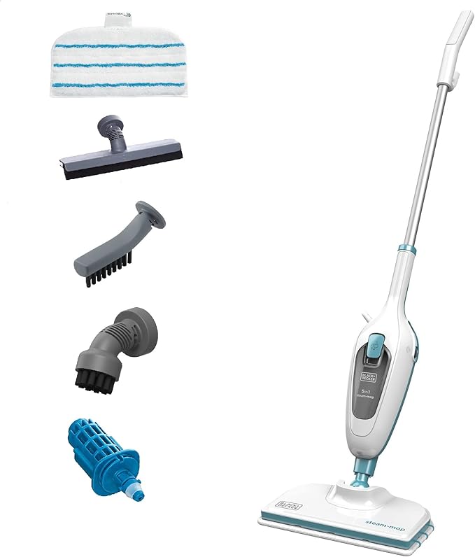 Black + Decker 5-in-1 Steam Mop, 1300W