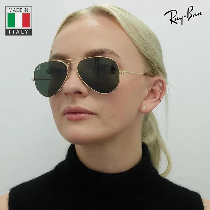 RayBan (RB3689) Aviator Metal II Sunglasses, 55/14