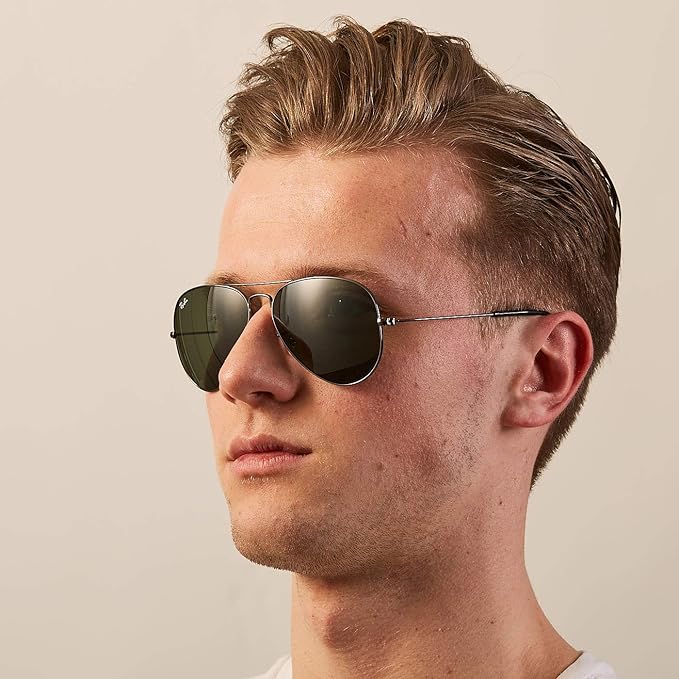 RayBan (RB3025) Aviator Large Metal Sunglasses, 55/14