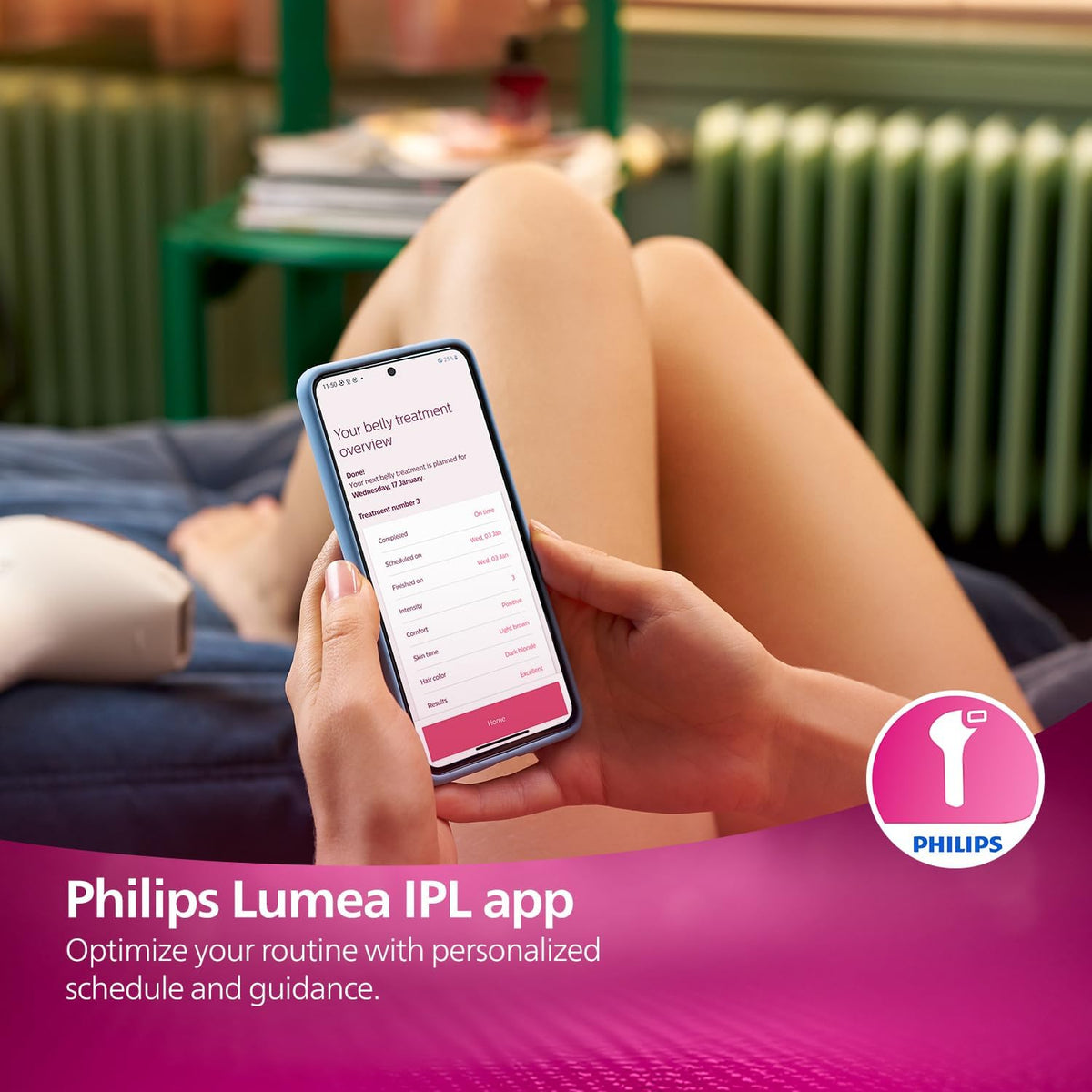 Philips Lumea IPL 7000 Series Unisex Hair Removal