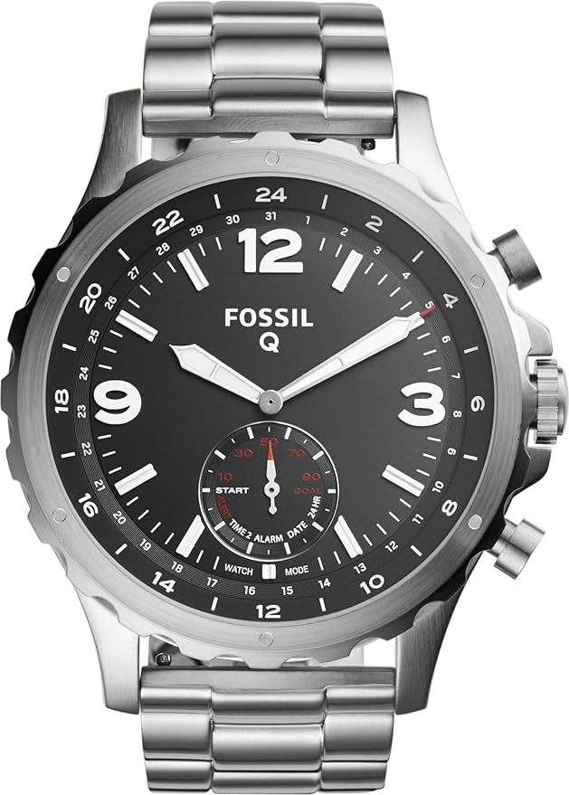 Fossil Mens Quartz Watch, Analog Display and Stainless-Steel Strap