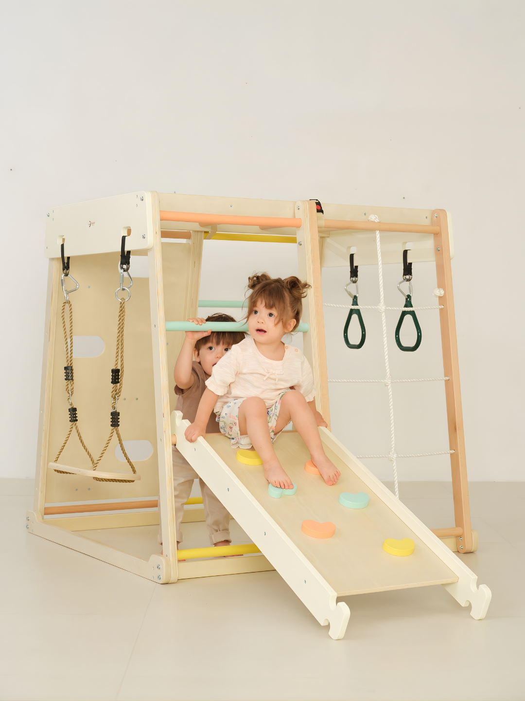 8-in-1 Children Climbing Gym Set