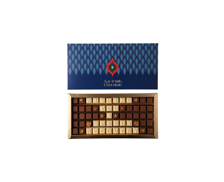 "Wishing You A Speedy Recovery" Royal Feathers Chocolate Box