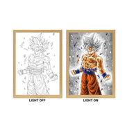 Dragon Ball Goku Ultra Instinct Light Painting - Nakama Lebanon
