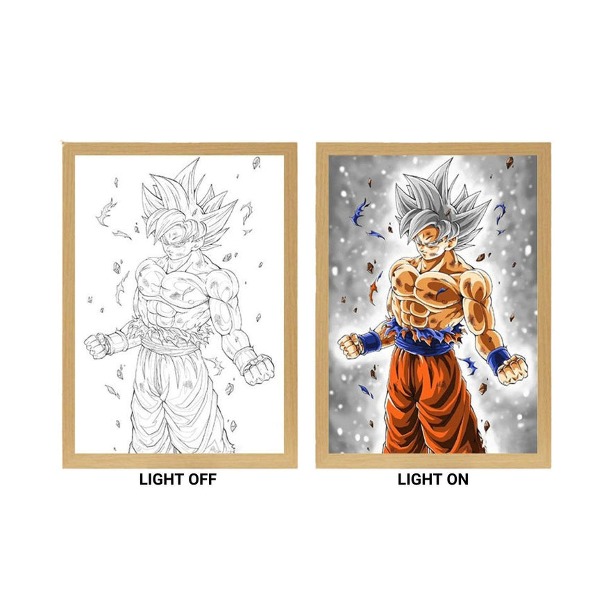Dragon Ball Goku Ultra Instinct Light Painting - Nakama Lebanon