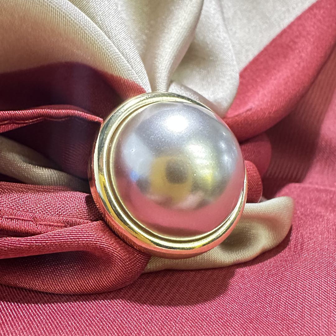 Scarf Ring Clip Silver