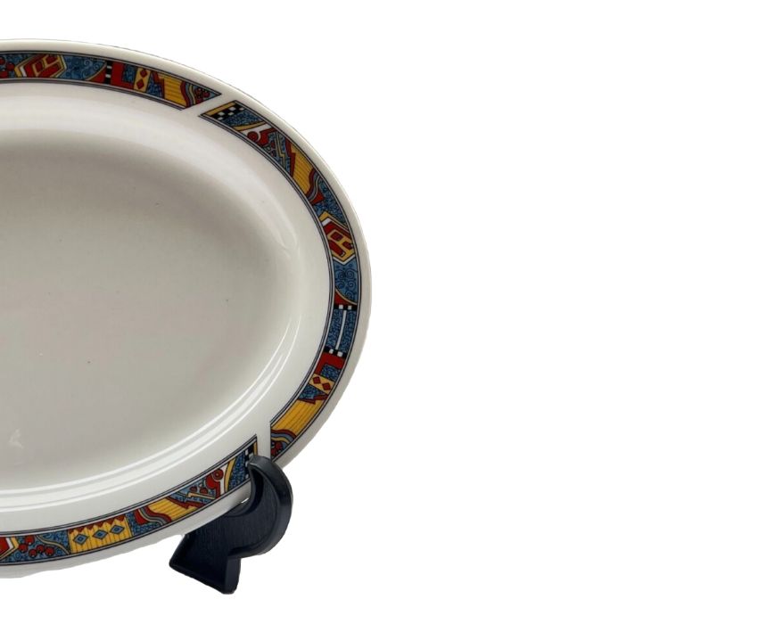 Patterned Serving Porcelain Plate