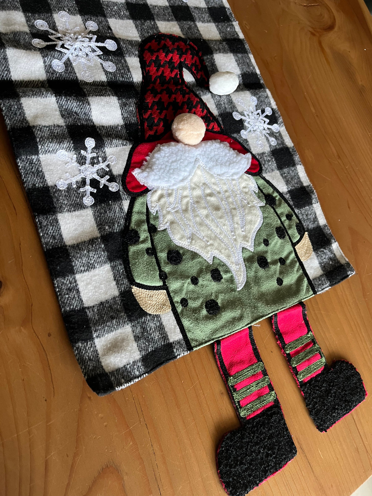Christmas Wool Gnome Table Runner 33x180cm