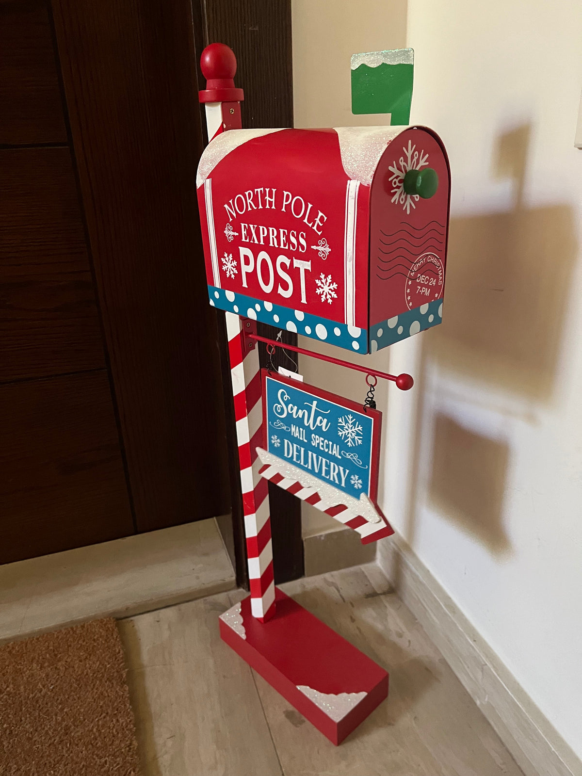 Christmas Santa's Post Decorative Box 78cm